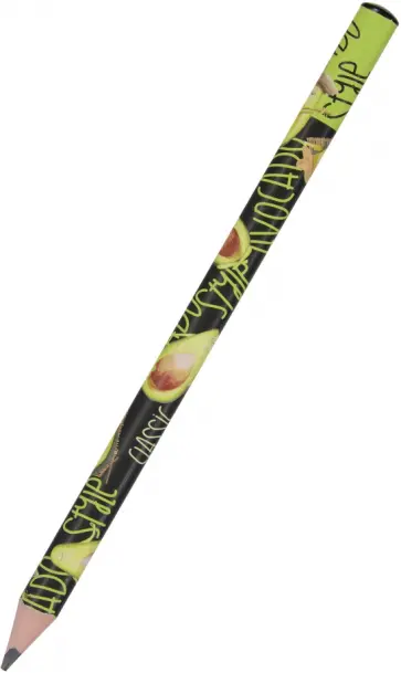 Карандаш чернографитовый HappyGraphix Jumbo. Avocado style. Rock star, 4В обложка книги
