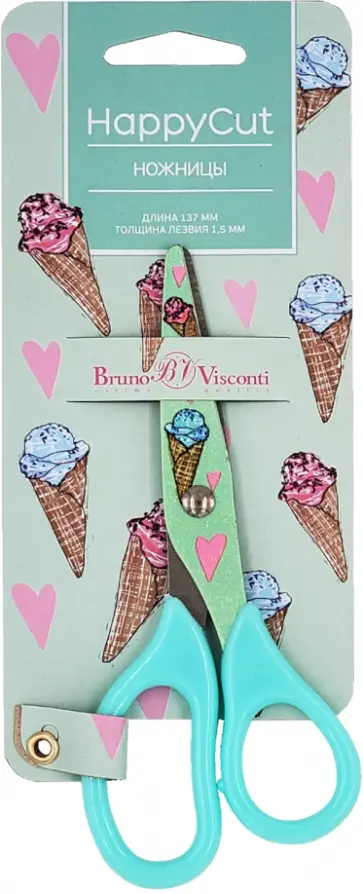 Ножницы детские HappyCut, 13.7 см, в ассортименте обложка книги