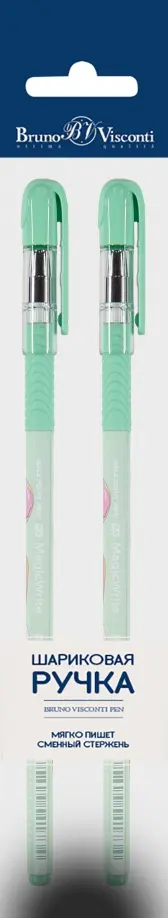 Набор шариковых ручек MagicWrite. Сладкое настроение. Сердечки, 0.5 мм., синий, 2 штуки обложка книги