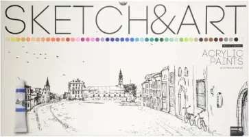 Краски акриловые Sketch&Art, 48 цветов обложка книги