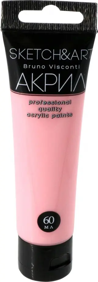 Краска акриловая Sketch&Art, пастельная розовая, 60 мл. обложка книги