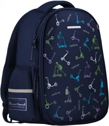 Рюкзак-капсула с эргономичной спинкой Sport Pattern. Самокаты, синий обложка книги