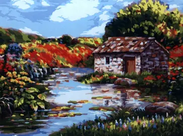 Рисование по дереву Живописная речка обложка книги