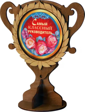 Кубок деревянный Самый классный руководитель обложка книги