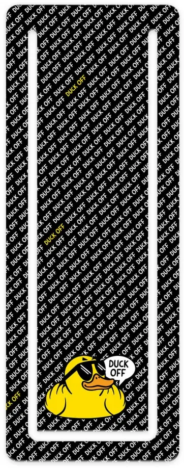 Закладка для книг Утка, картон обложка книги