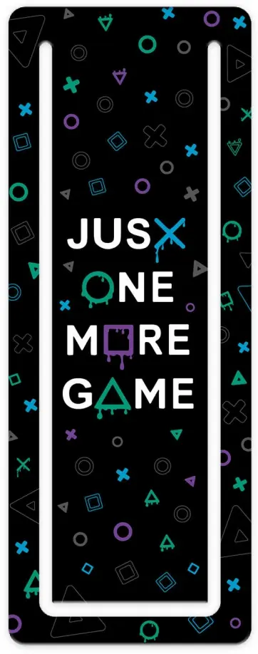 Закладка для книг Игра, картон обложка книги