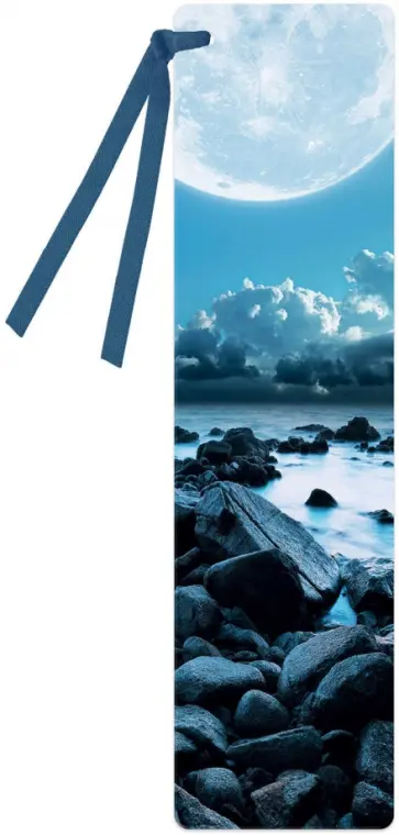 Закладка для книг. Прилив, картон обложка книги