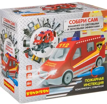 Конструктор с отверткой Пожарная инспекция обложка книги