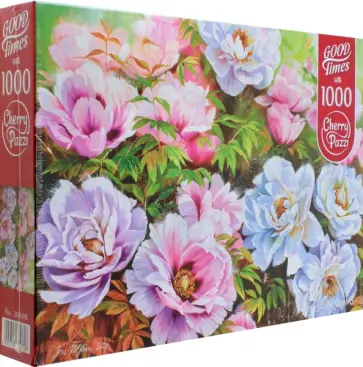 Puzzle-1000. Пионы обложка книги