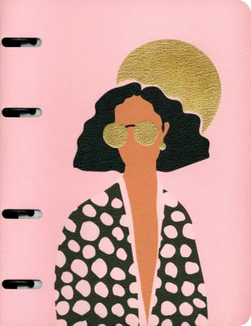 Тетрадь на кольцах Moongirls. Девушка, 120 листов, клетка обложка книги