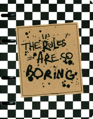 Тетрадь на кольцах No rules. Шашечка, 120 листов, клетка обложка книги