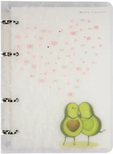 Тетрадь со сменным блоком Авокадо. Любовь, 80 листов, клетка обложка книги