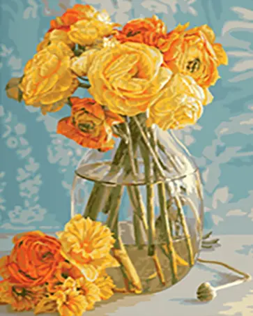 Картина по номерам Желтый букет обложка книги