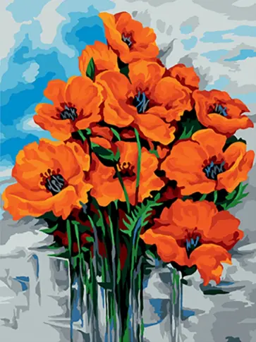 Картина по номерам Маковый цвет обложка книги