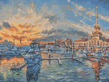 Картина по номерам Сочи обложка книги