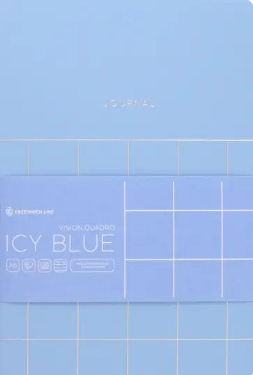 Ежедневник недатированный Vision. Quadro. Icy blue, А5, 136 листов обложка книги