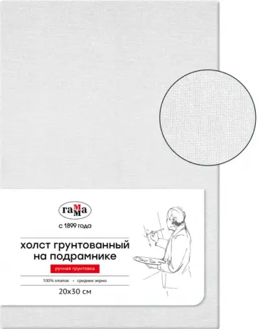 Холст на подрамнике, 20х30 см обложка книги