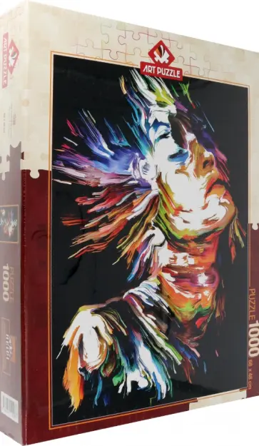 Пазл-1000 Портрет яркими цветами обложка книги