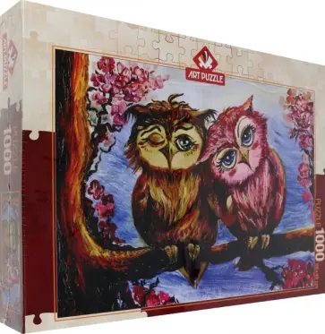 Пазл-1000 Влюбленные совы обложка книги