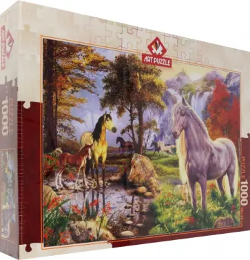 Пазл-1000 Затаившиеся лошади обложка книги