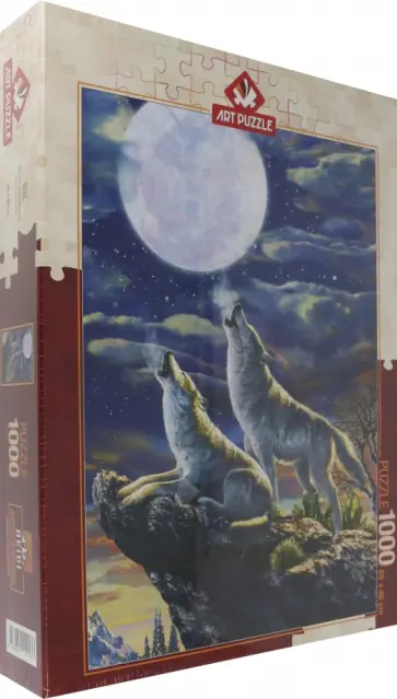 Пазл-1000 Волки полнолуния обложка книги