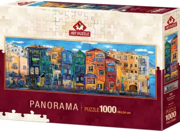 Пазл-1000. Красочный город, панорама обложка книги