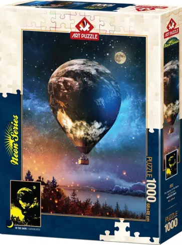Пазл-1000. Путешествие на Луну, неон обложка книги