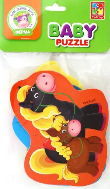 Мягкие пазлы Мама и малыш, 4 картинки обложка книги