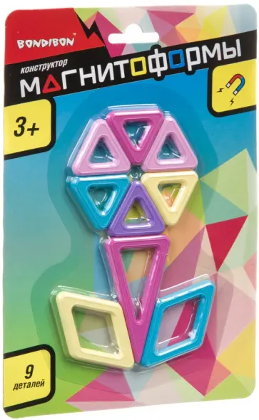 Магнитный конструктор Магнитоформы, 9 мини-деталей Магнитный конструктор Магнитоформы, 9 мини-деталей обложка книги