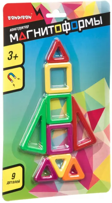 Магнитный конструктор Магнитоформы, 9 мини-деталей Магнитный конструктор Магнитоформы, 9 мини-деталей обложка книги