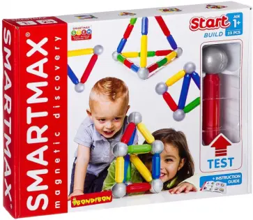 Магнитный конструктор SmartMax. Основной, 23 детали Магнитный конструктор SmartMax. Основной, 23 детали обложка книги