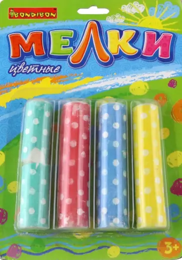 Набор мелков Горох, 4 штуки обложка книги