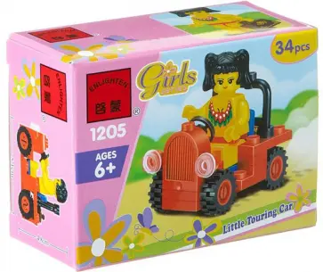 Конструктор Девочка в автомобиле, 34 детали обложка книги