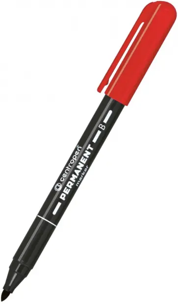 Маркер перманентный, красный Маркер перманентный, красный обложка книги