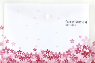 Папка на кнопке Cherry Blossom, А4, в ассортименте обложка книги