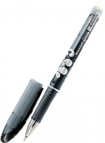 Ручка гелевая со стираемыми чернилами Prestige, черная обложка книги