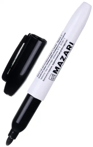 Маркер перманентный Harmony, черный обложка книги