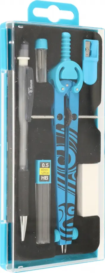 Готовальня, 6 предметов, в ассортименте обложка книги