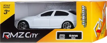 Машина металлическая BMW M5, 1/64, белая обложка книги