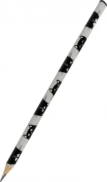 Карандаш чернографитный Hey human. Коты, HB обложка книги