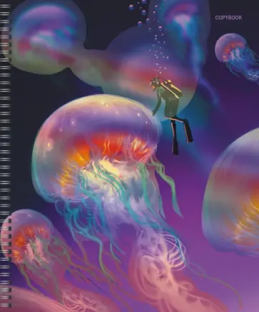 Тетрадь Magic world, 96 листов, клетка, в ассортименте обложка книги