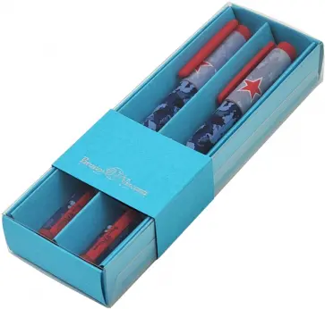 Набор шариковых ручек FunWrite. Military blue, синие, 2 штуки обложка книги