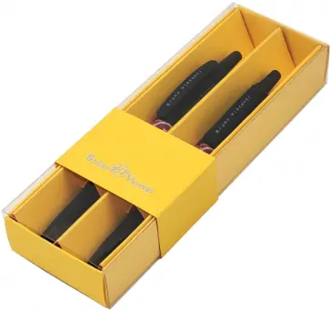 Набор шариковых автоматических ручек HappyClick. Keep away. Stop, синие, 2 штуки обложка книги