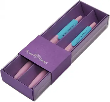 Набор шариковых автоматических ручек HappyClick. Единорожки, синие, 2 штуки обложка книги