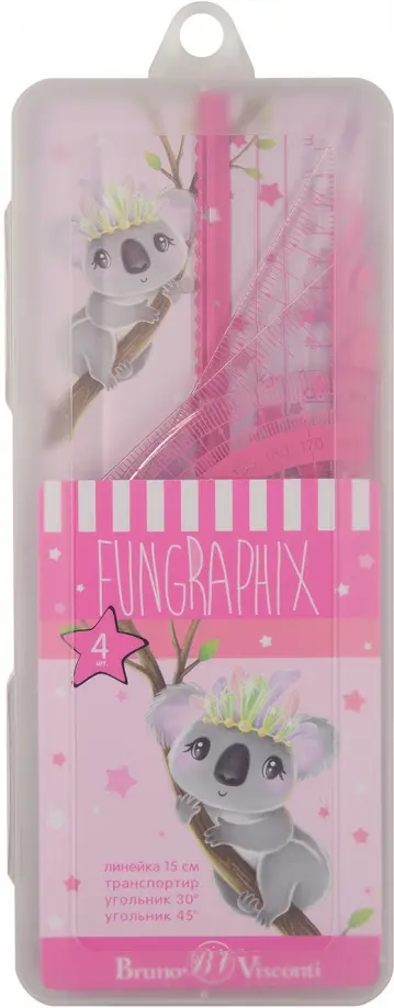 Набор измерительных инструментов FunGraphix.1, 4 предмета Набор измерительных инструментов FunGraphix.1, 4 предмета обложка книги