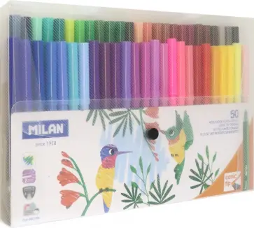 Фломастеры, 50 цветов обложка книги