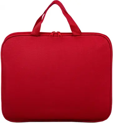 Папка на молнии Everyday, А4, красная обложка книги