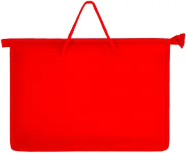 Папка с ручками, А4, красная обложка книги