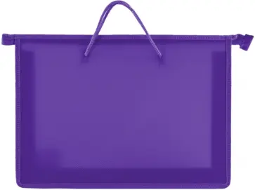 Папка с ручками, А4, фиолетовая обложка книги