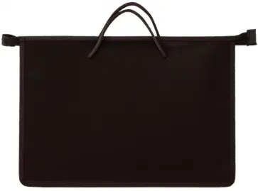 Папка с ручками, А4, черная обложка книги